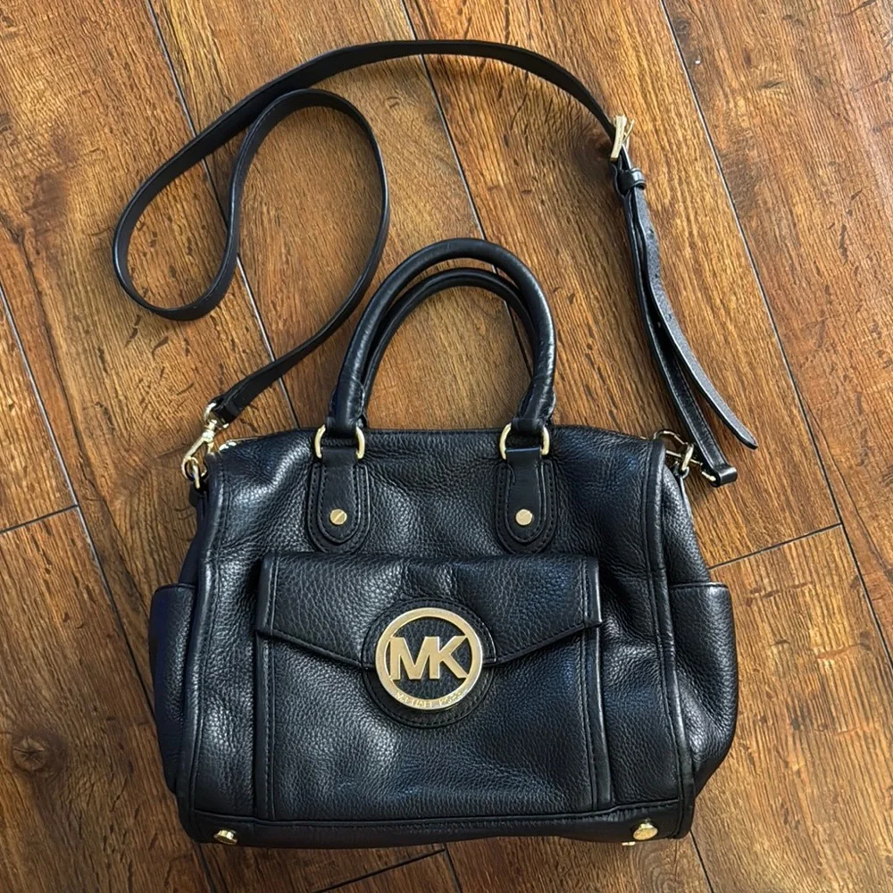 Michael Kors Black Leather Crossbody